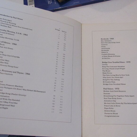 Vintage The Songs of Paul Simon Song Book 1978 Art Garfunkel Piano Vocal Guitar - Picture 4 of 6